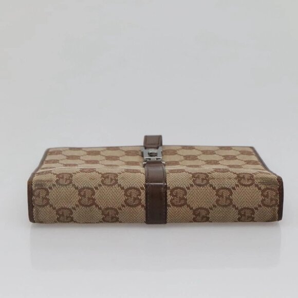 GUCCI GG Canvas Jackie Day Planner Cover Beige Silver 29961 Auth 138492 - Picture 7 of 16